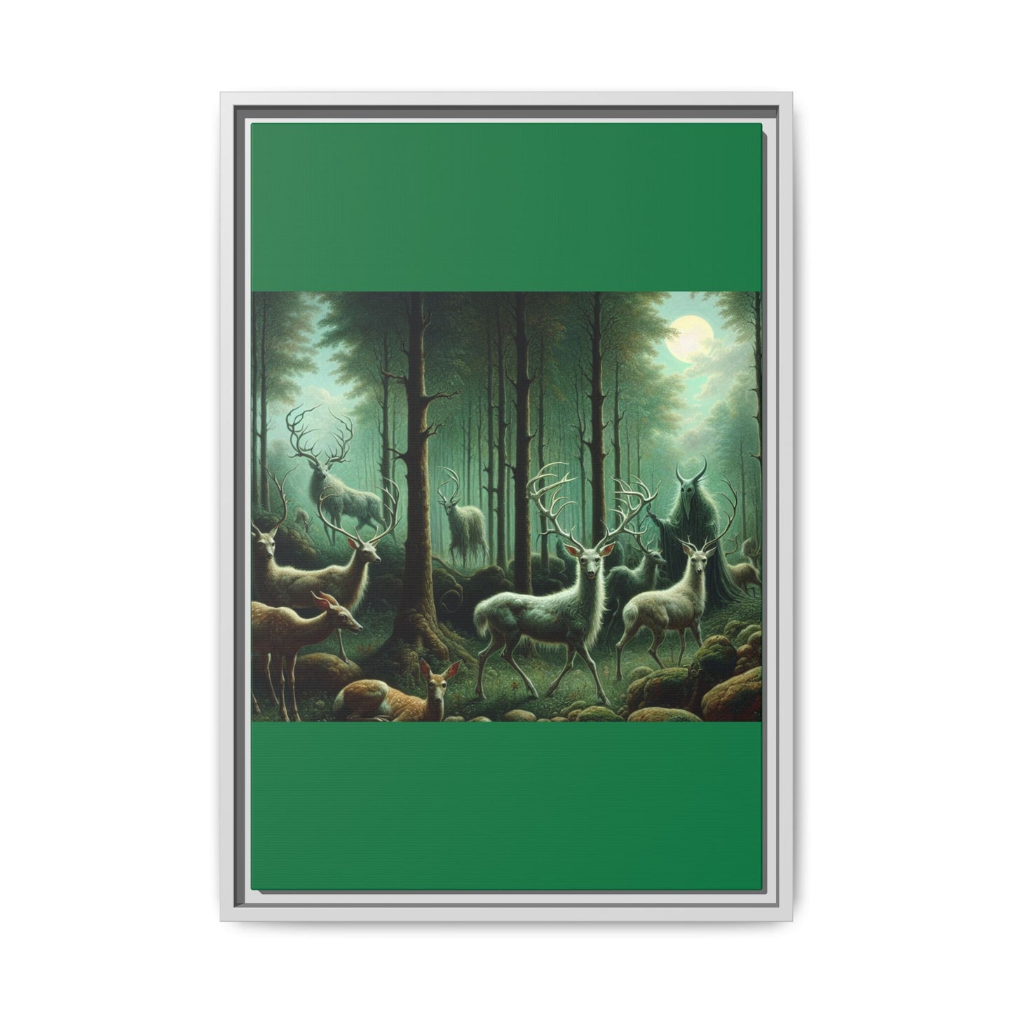 Wendigo Shepherd Canvas, Framed (Multi-color)