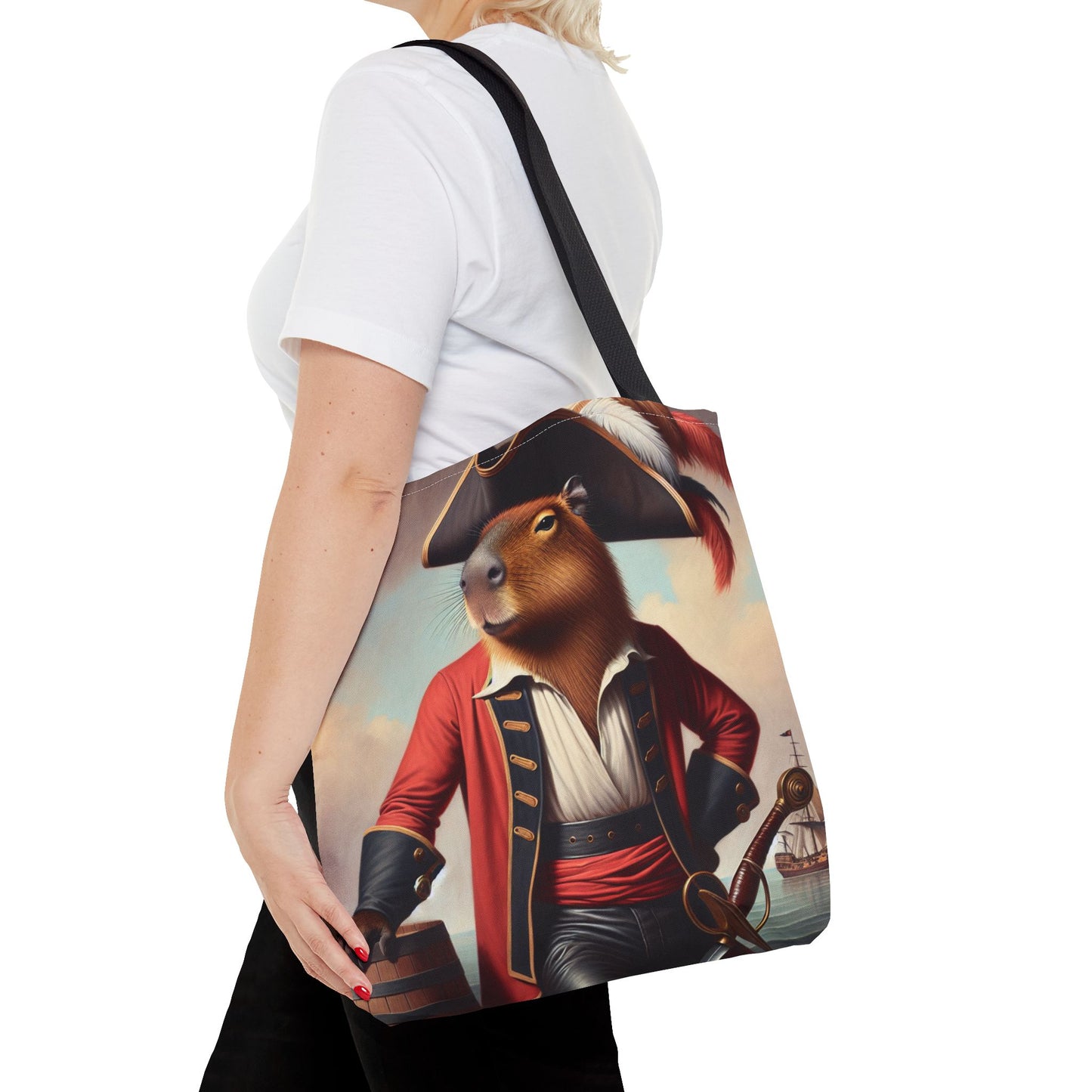 Captain Capybara Tote Bag