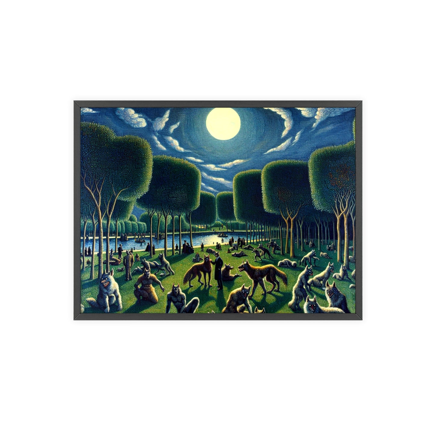 Framed Werewolves at the Waterfront Poster