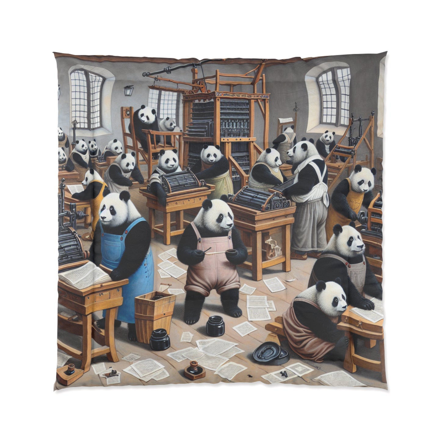 Printing Pandamonium Comforter