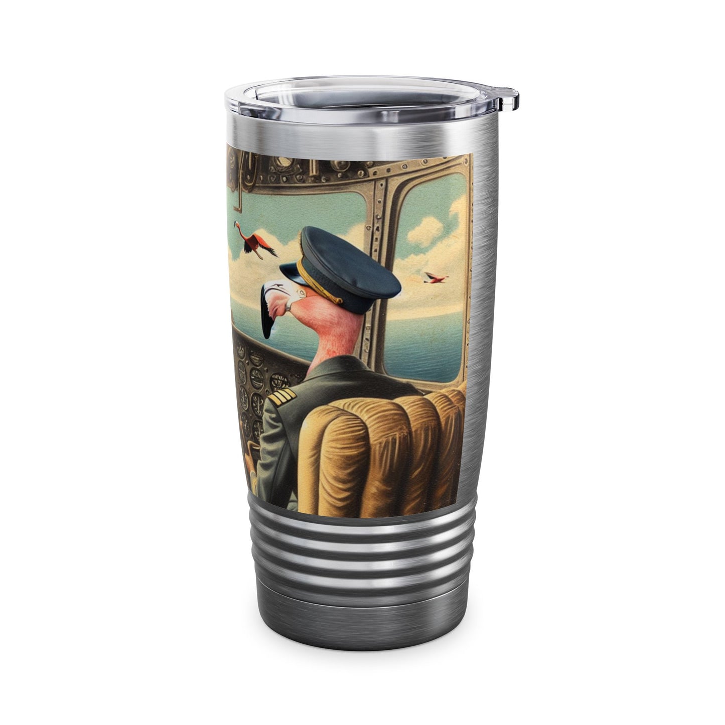 Flamingo Flight Deck Ringneck Tumbler | 20oz