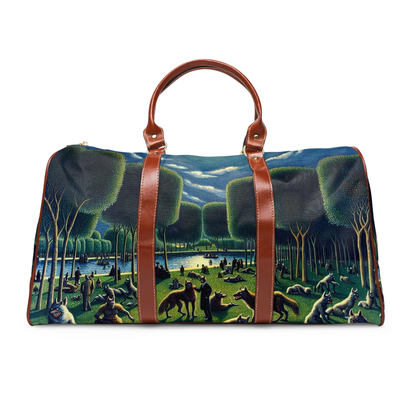 Werewolves at the Waterfront Waterproof Travel Bag