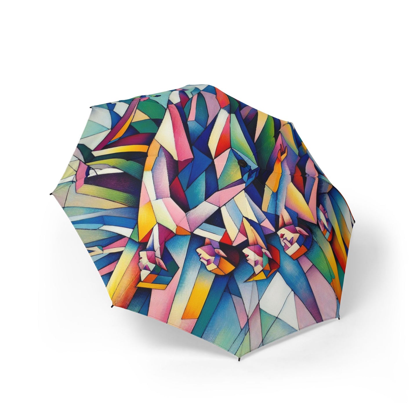 Picasso's Pixies Semi-Automatic Foldable Umbrella