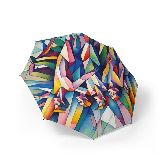 Picasso's Pixies Semi-Automatic Foldable Umbrella