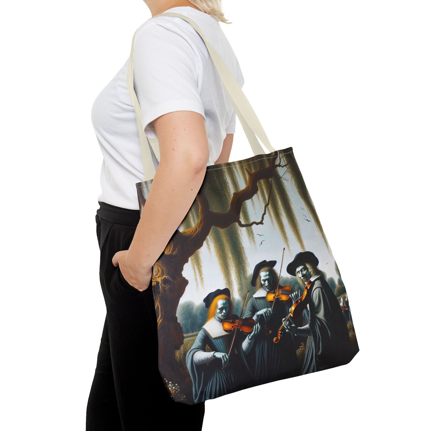 Vermeer's Vampire Violinists Tote Bag