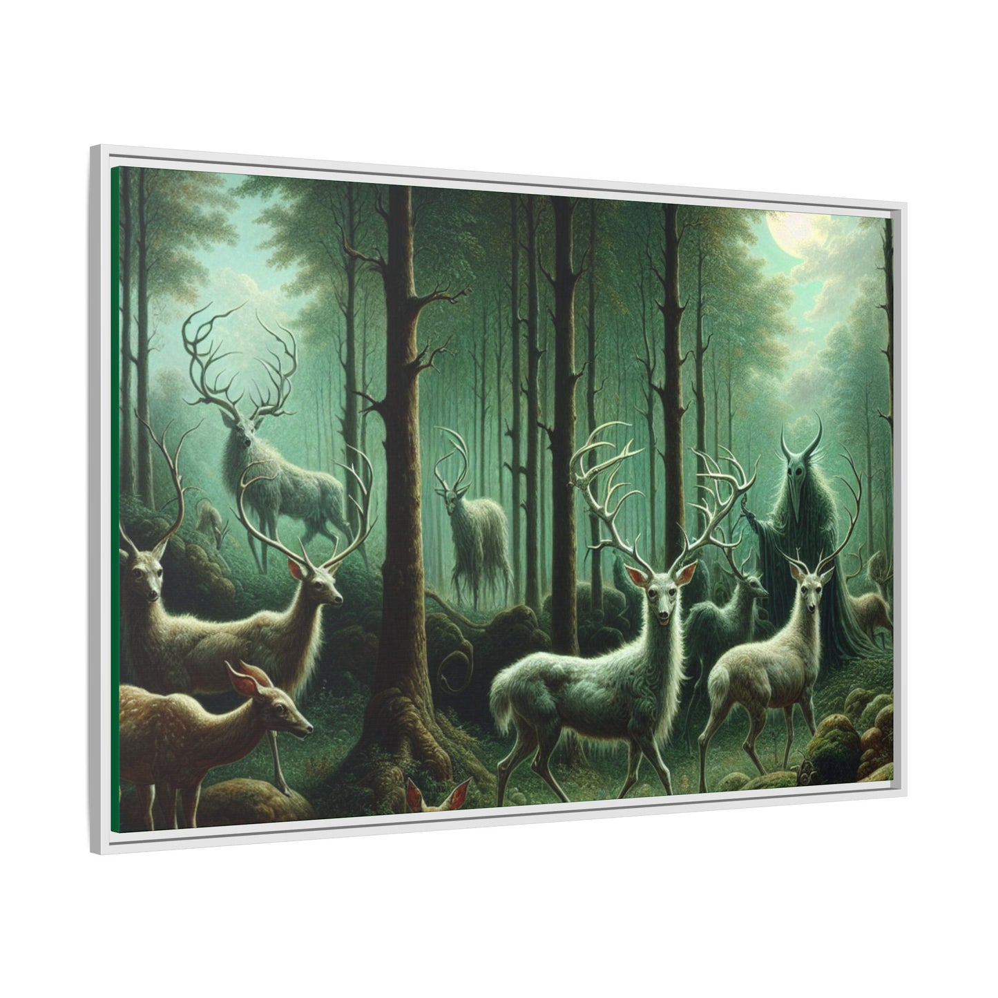 Wendigo Shepherd Canvas, Framed (Multi-color)